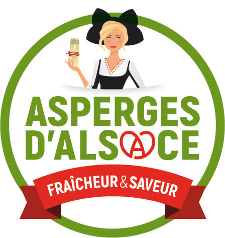 La signe de qualité: le logo asperges d'Alsace